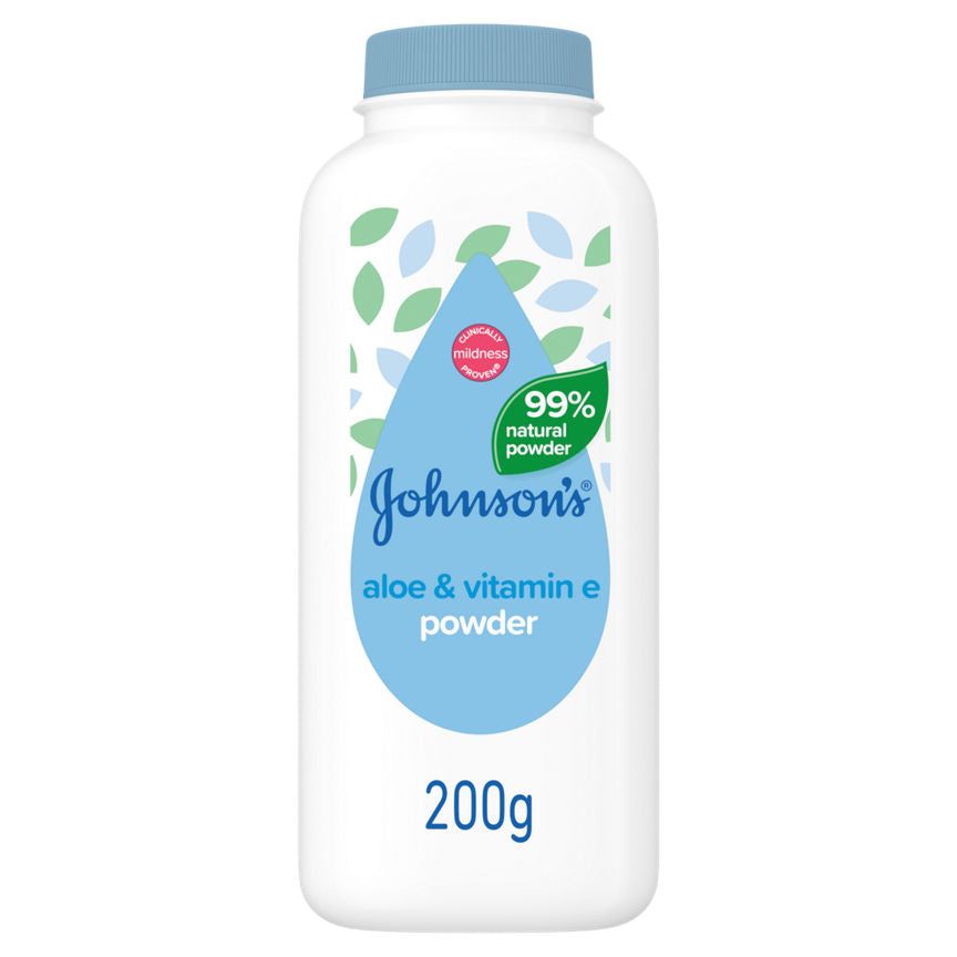 Johnson's Baby Aloe &amp; Vitamin E Powder 200g