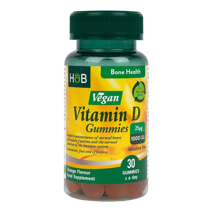 Holland &amp; Barrett Vegan Vitamin D  1000 I.U 25ug 30 Gummies