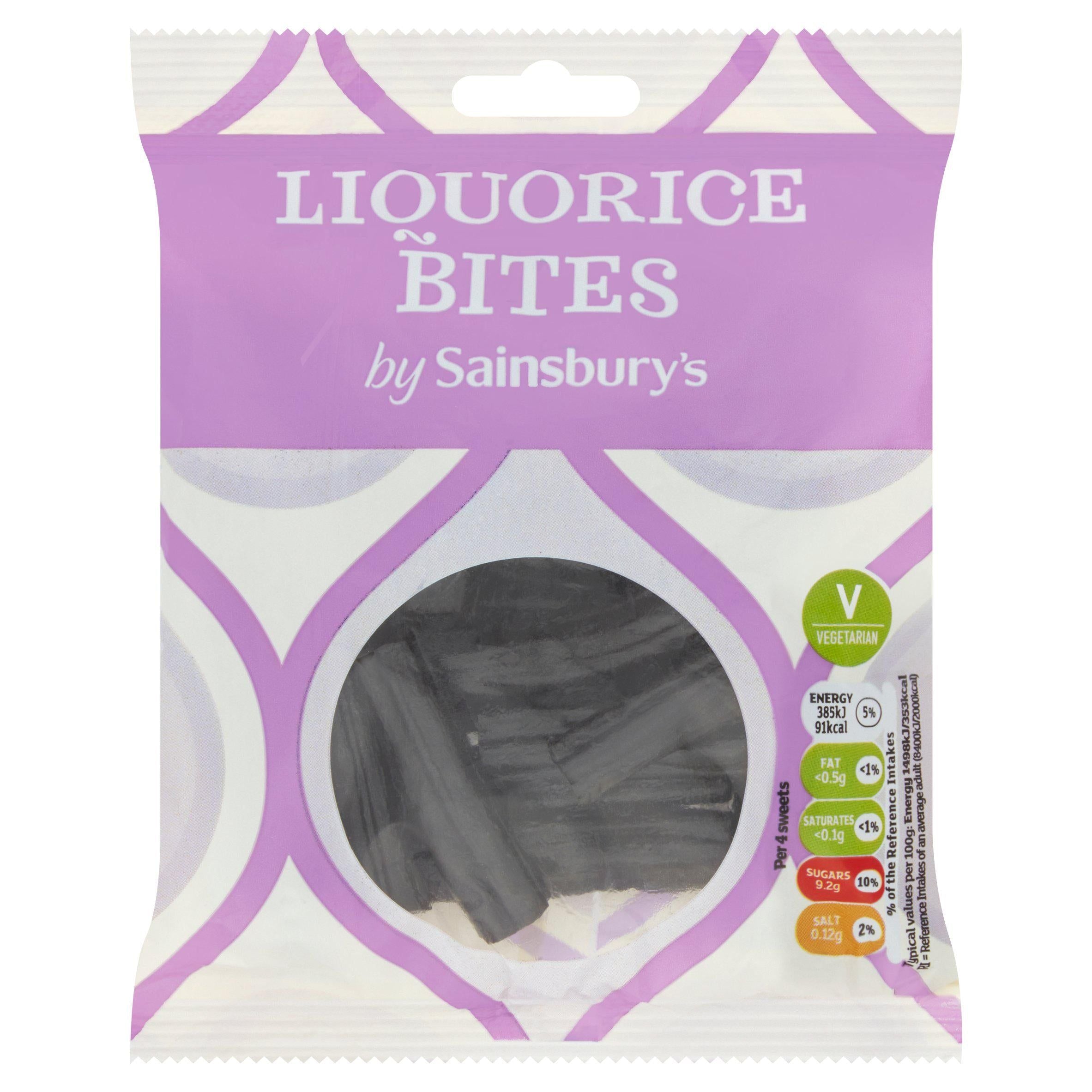 Sainsbury's Liquorice Bites 200g sweets Sainsburys   