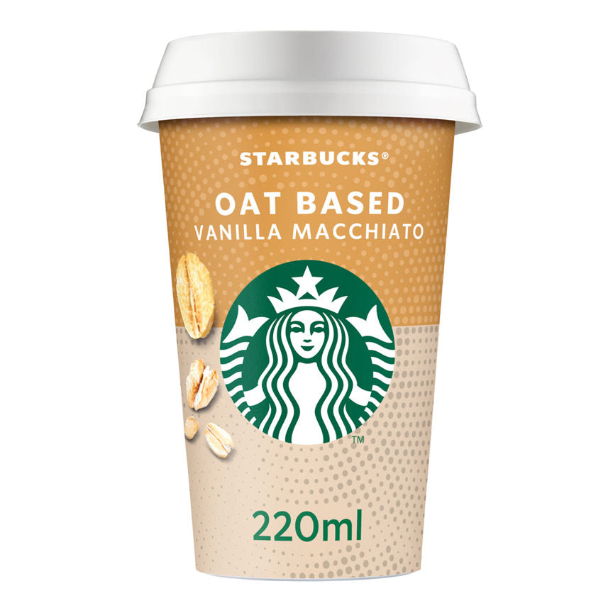 Starbucks Oat Based Vanilla Macchiato Plant Based Iced Coffee