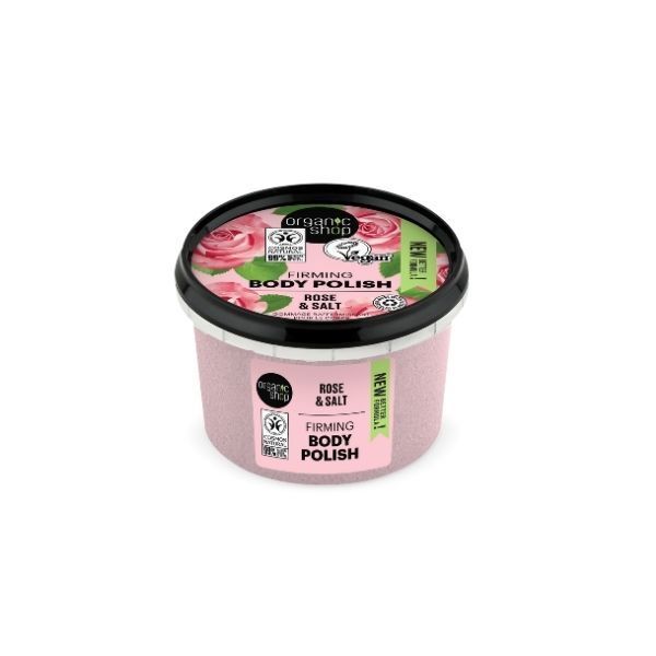 Organic Shop Firming Body Polish Rose & Salt 250ml