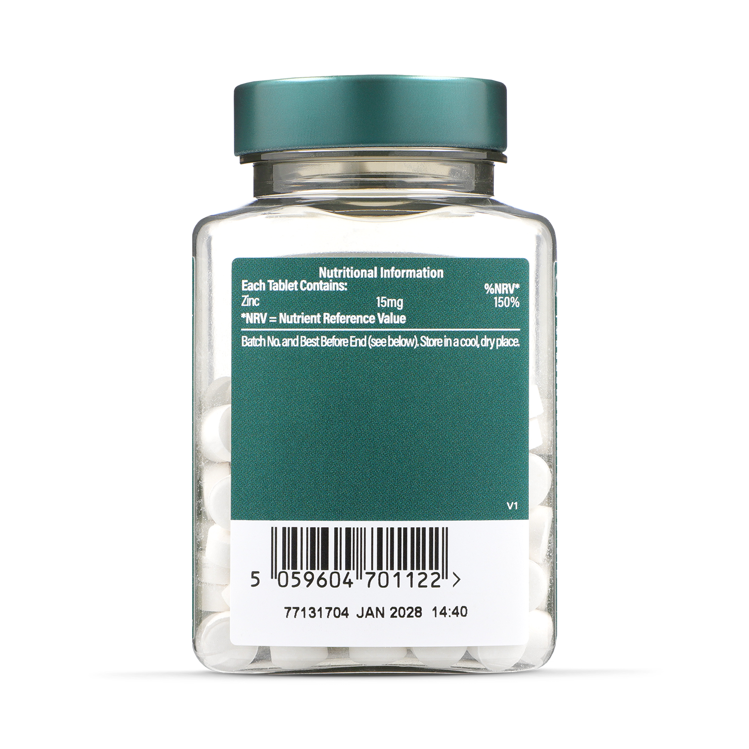 Holland & Barrett Zinc 15mg 60 Tablets - 999108