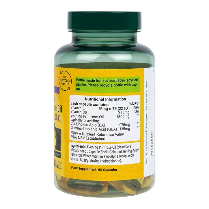 Holland &amp; Barrett High Strength Cold Pressed Evening Primrose Oil 1500mg 60 Capsules