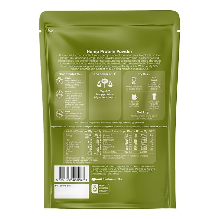 Naturya Hemp Protein Powder 300g GOODS Holland&Barrett