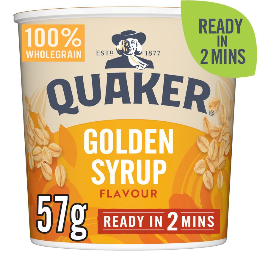 Quaker Oat So Simple Golden Syrup Porridge Pot GOODS ASDA   