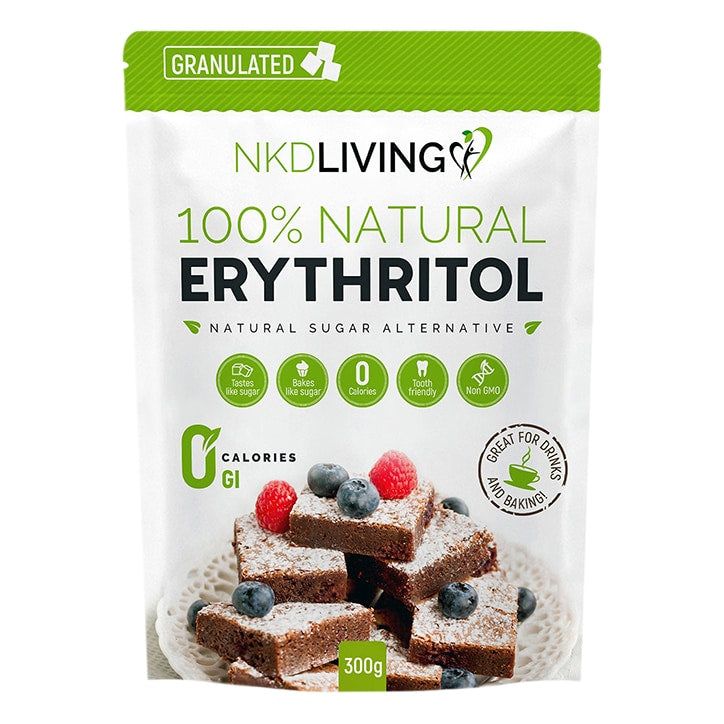 NKD Living Natural Erythritol Granulated Natural Sweetener 300g GOODS Holland&Barrett