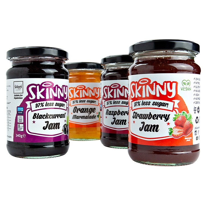 The Skinny Food Co Not Guilty Low Sugar Raspberry Jam 340g GOODS Holland&Barrett Strawberry