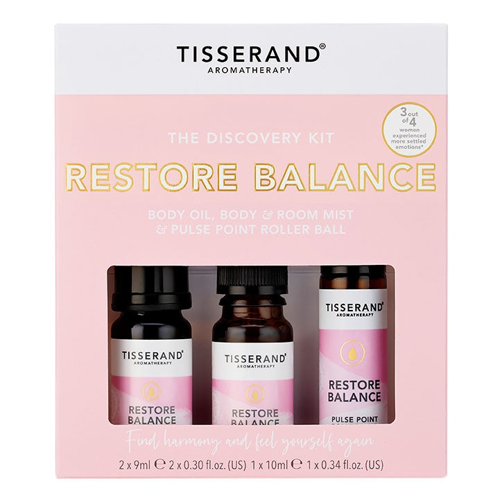 Tisserand Restore Balance Discovery Kit 2x9ml - 1x10ml GOODS Holland&Barrett