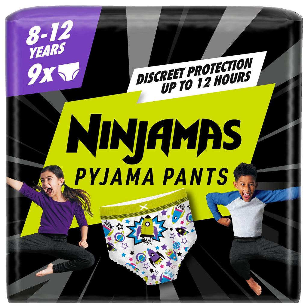 Pampers Ninjamas Pyjama Pants Boys 8-12 Years x9