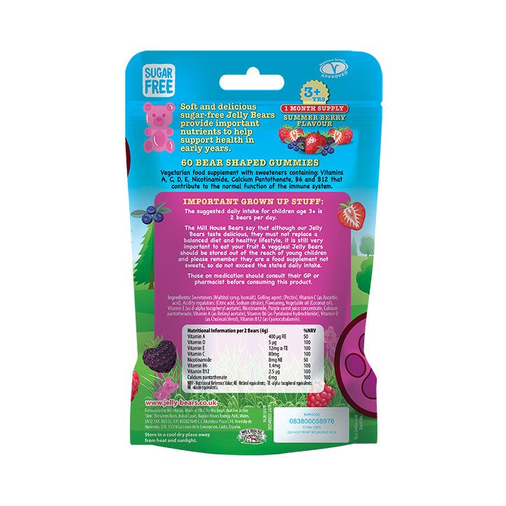 Jelly Bears Multivitamins 60 Gummies Pouch