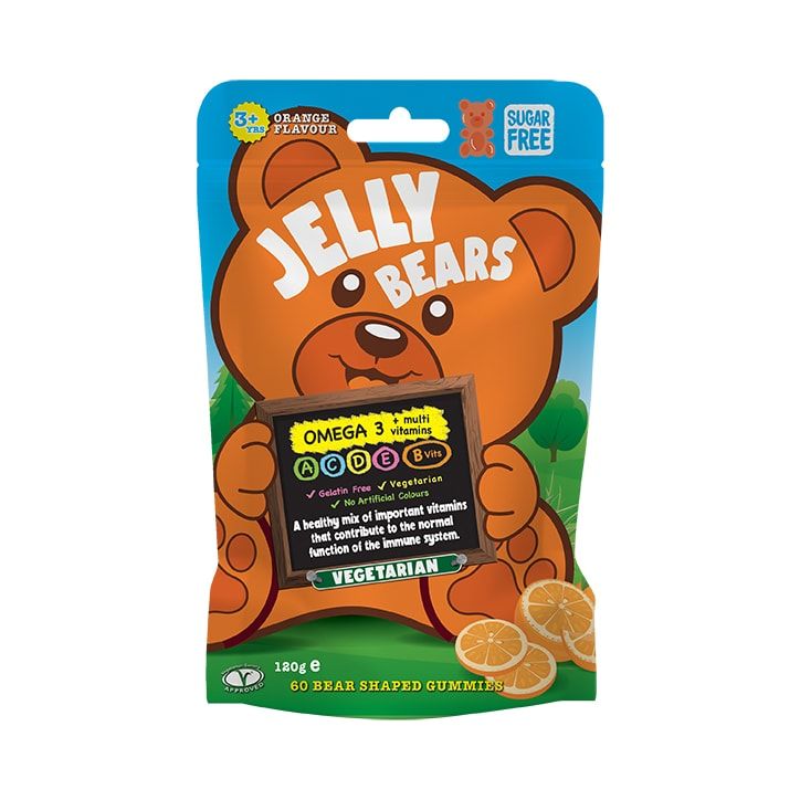 Jelly Bears Omega-3 + Multivitamins 60 Gummies Pouch