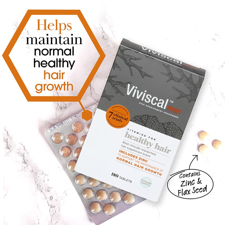 Viviscal Man Healthy Hair Vitamins 180 Tablets GOODS Holland&Barrett