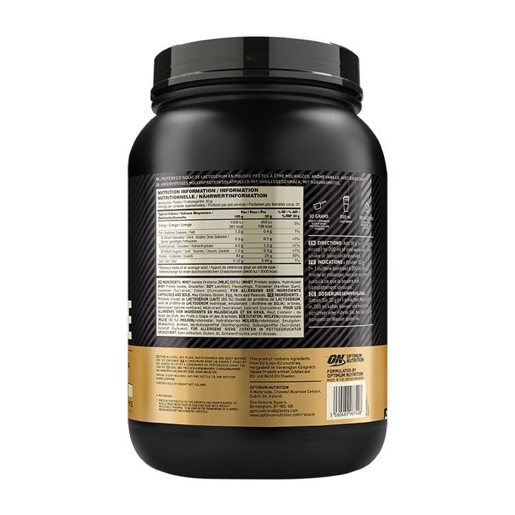 Optimum Nutrition Gold Standard 100% Isolate Protein Chocolate 930g GOODS Holland&Barrett Vanilla