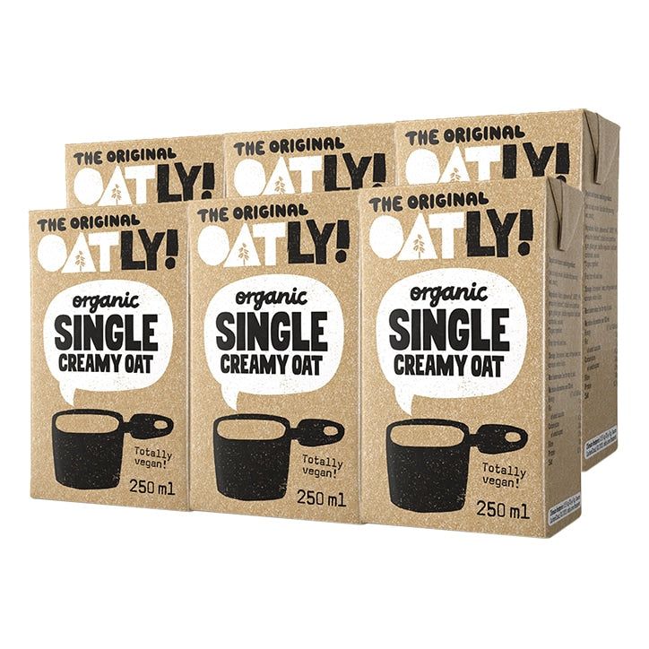 Oatly Organic Creamy Oat Single Cream 6 x 250ml