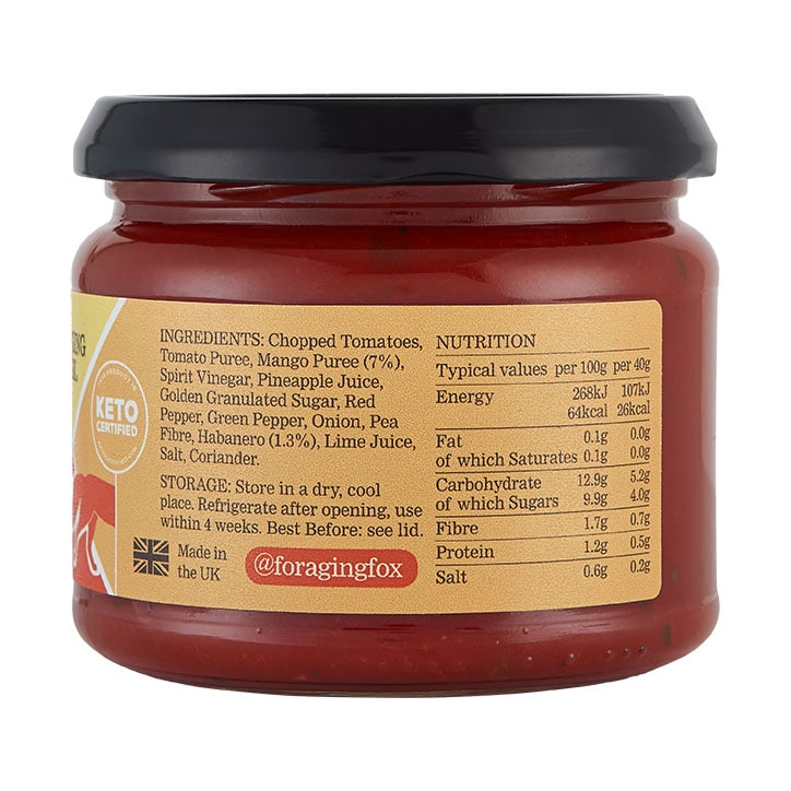 The Foraging Fox Keto Certified Classic Tomato Salsa 300g GOODS Holland&Barrett Mango Habanero