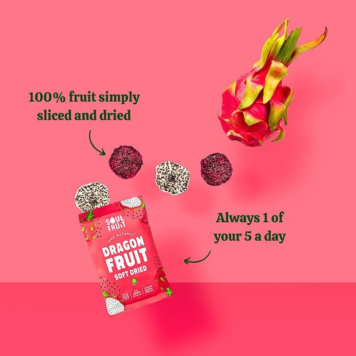 Soul Fruit Soft Dried Dragon Fruit Slices 30g