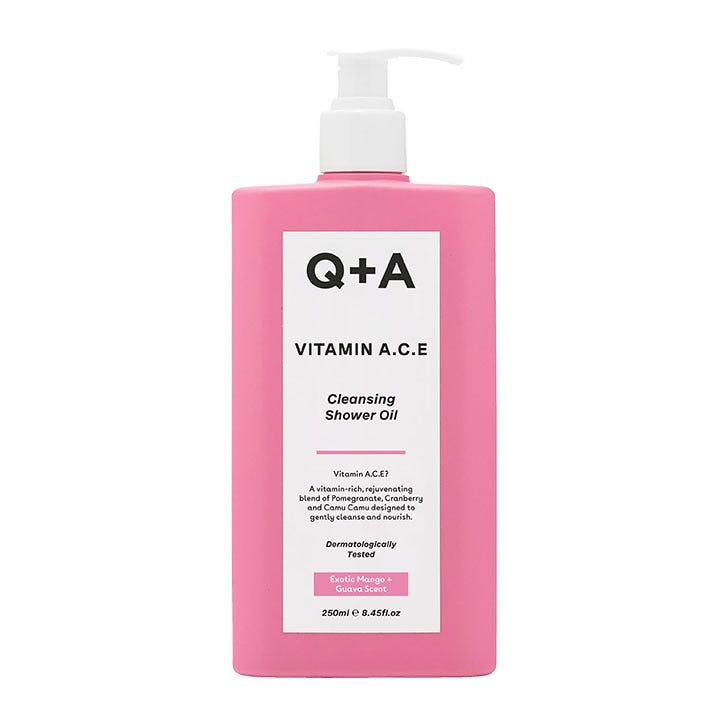 Q+A Vitamin A.C.E Cleansing Shower Oil 250ml