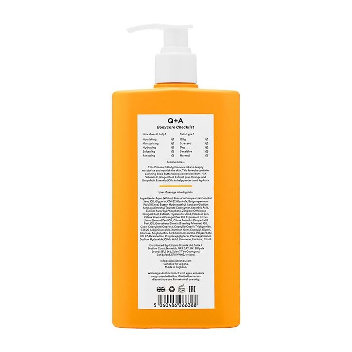 Q+A Vitamin C Body Cream 250ml