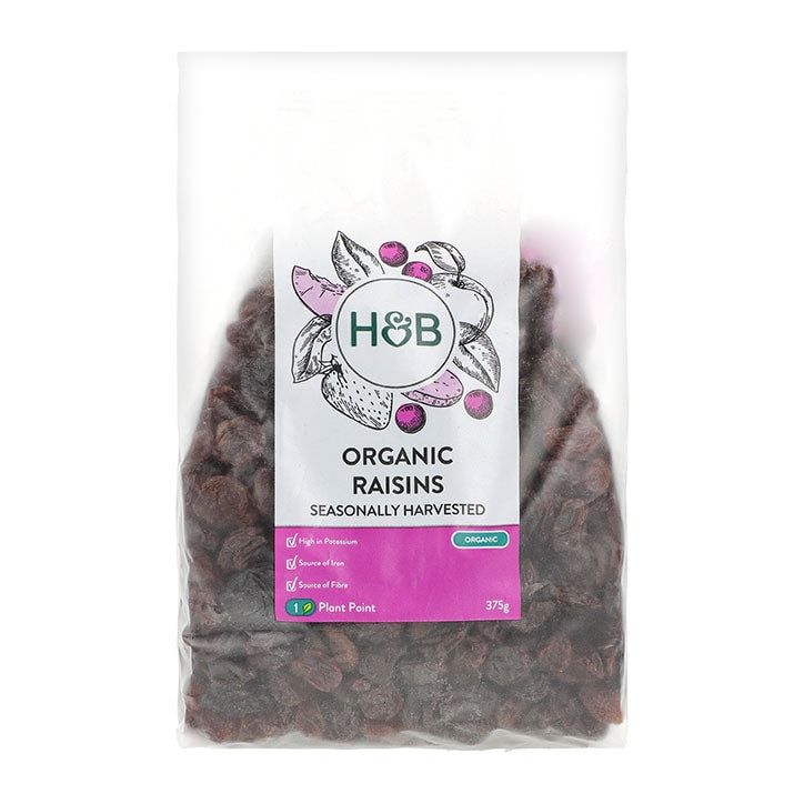 Holland &amp; Barrett Organic Raisins 375g