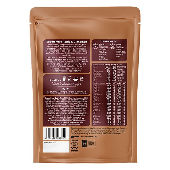 Naturya SuperShake Apple & Cinnamon 275g