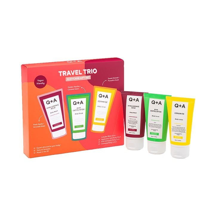 Q+A Travel Trio Gift Set GOODS Holland&Barrett