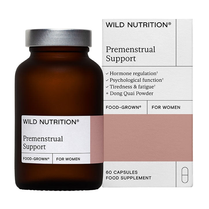 Wild Nutrition Food Grown Premenstrual Support for Women 60 Capsules GOODS Holland&Barrett