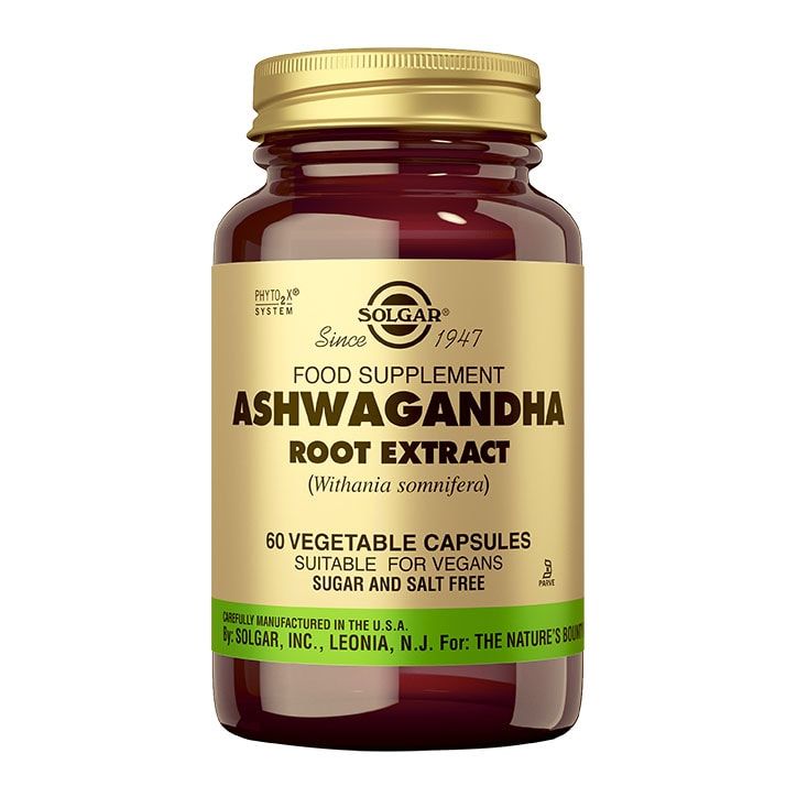 Solgar Ashwagandha Root Extract Vegetable 60 Capsules GOODS Holland&Barrett