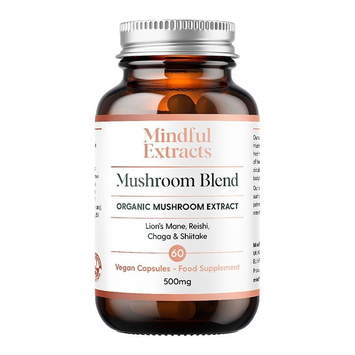 Mindful Extracts Organic Mushroom Blend 60 Vegan Capsules GOODS Holland&Barrett