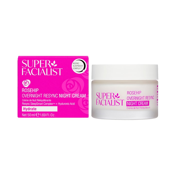 Super Facialist Rosehip Overnight Resync Night Cream 50ml