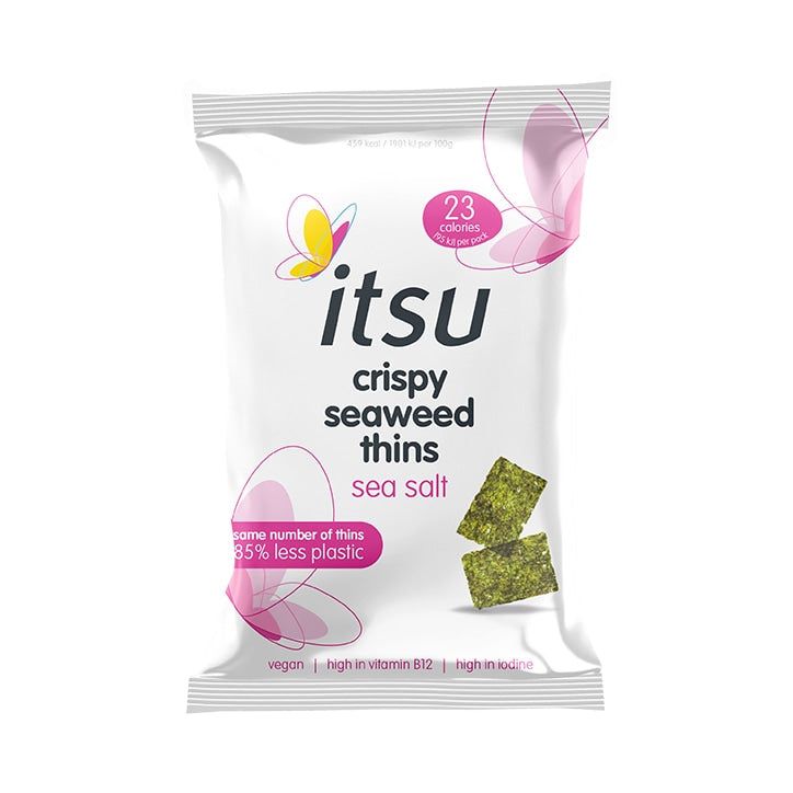 Itsu Sweet Soy &amp; Sea Salt Crispy Seaweed Thins 5g Sweet Soy &amp; Sea Salt