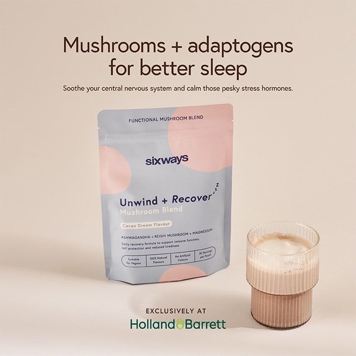 Sixways Unwind + Recover Mushroom Blend 150g