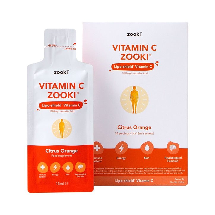 Zooki Liposomal Vitamin C 15ml 14 Sachets