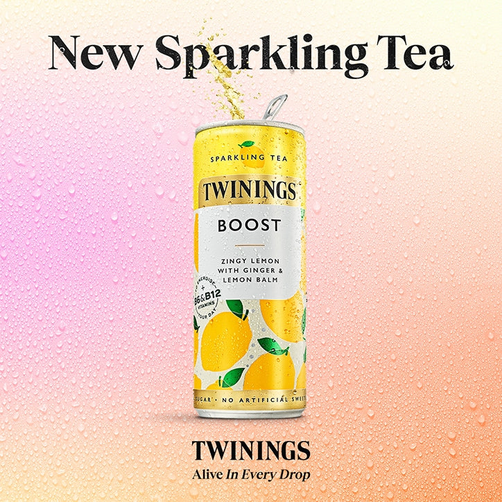 Twinings Refresh Raspberry & Lemon Sparkling Drink 250ml