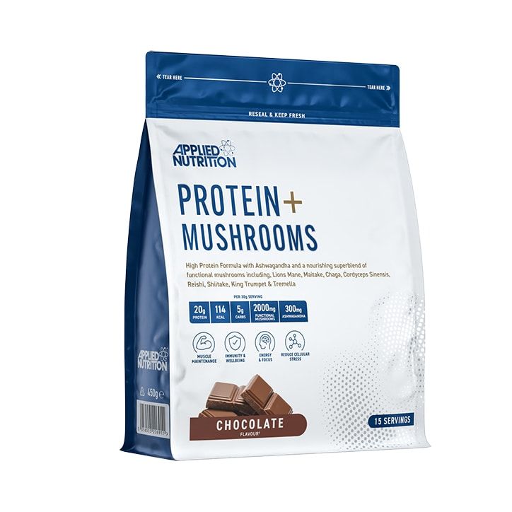 Protein+ Mushrooms Powder Chocolate 450g