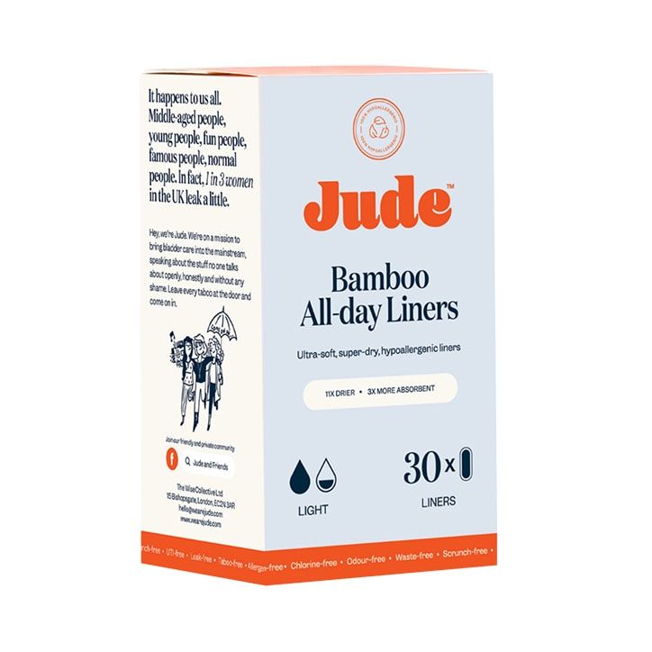 Jude Bamboo All day Liners 30 Pack