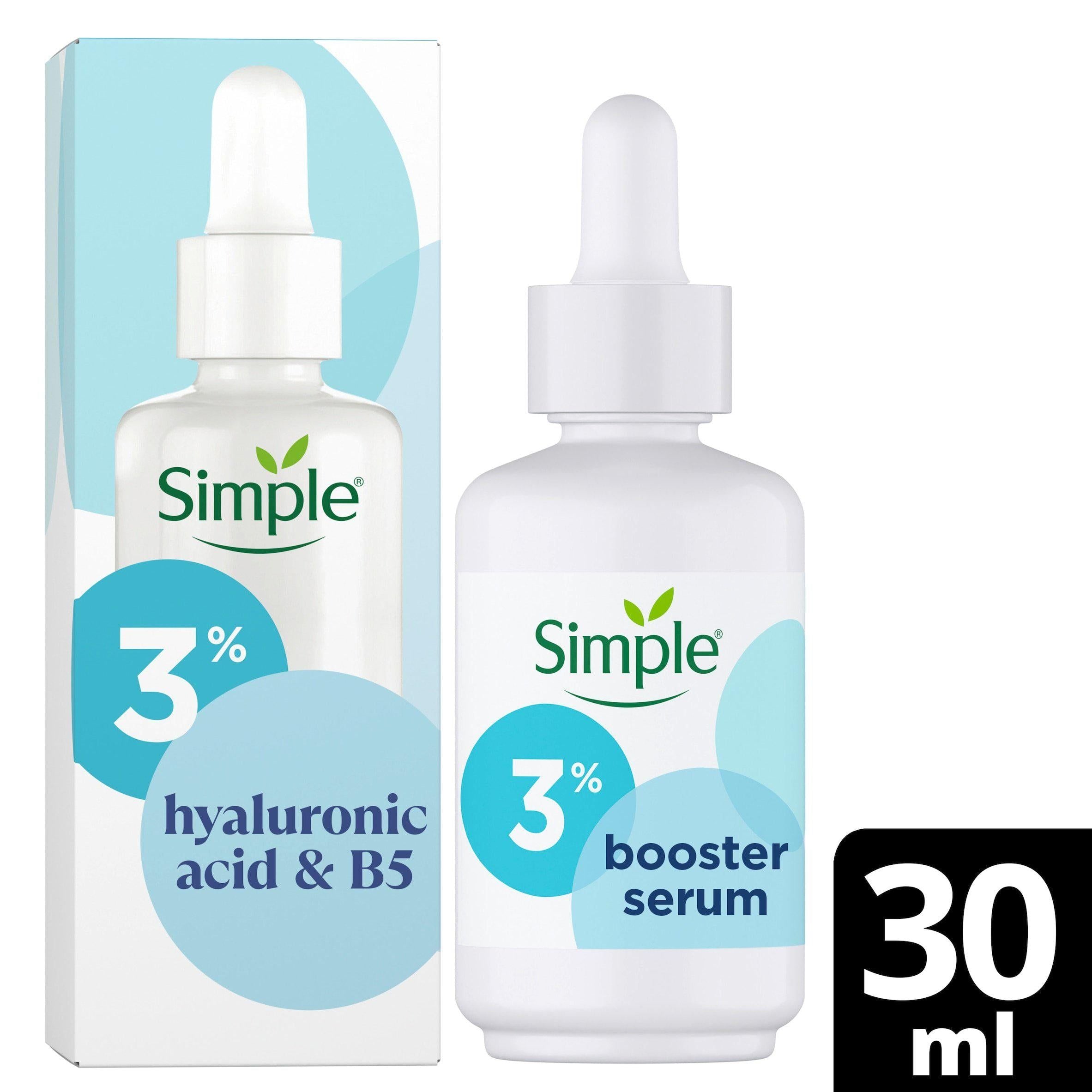 Simple Booster Serum 3% Hyaluronic Acid + B5 Serum 30ml GOODS Sainsburys   