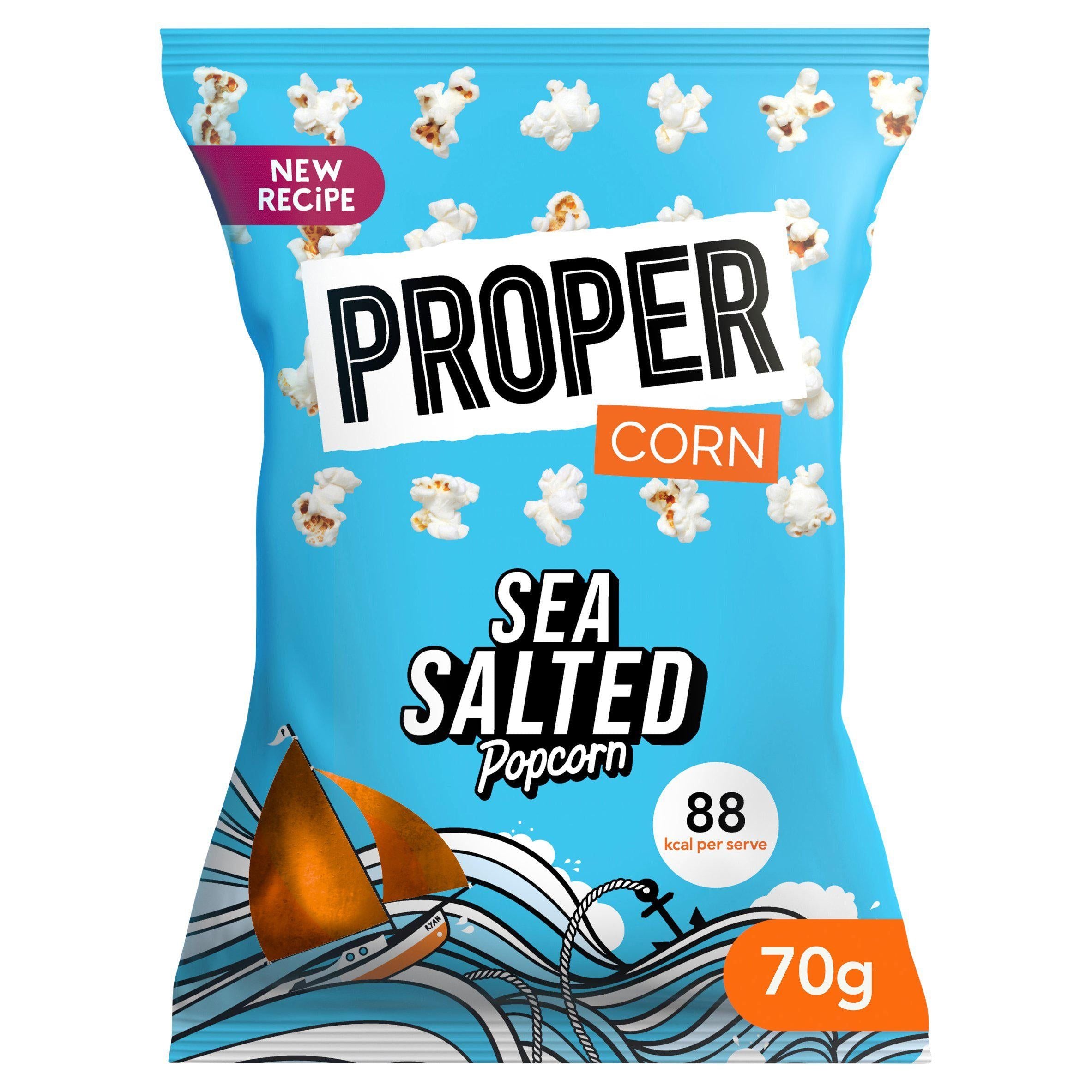 Propercorn Lightly Sea Salted Popcorn 70g Popcorn Sainsburys   