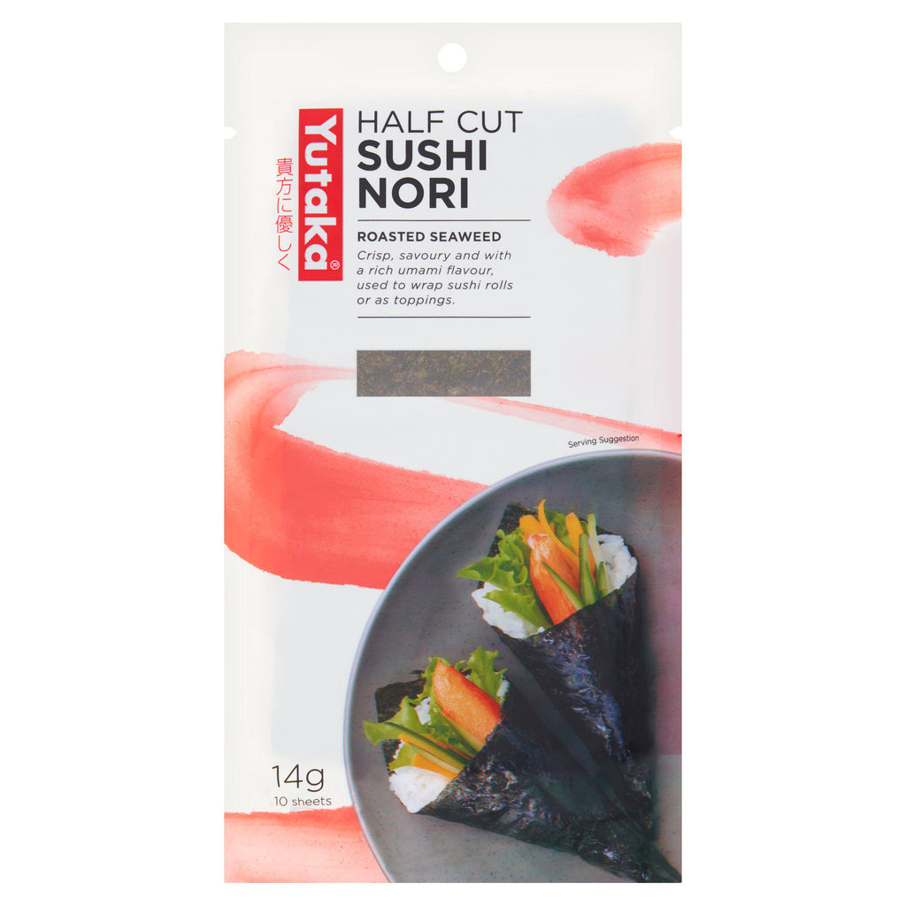 Yutaka Sushi Nori Half-Cut x10 14g