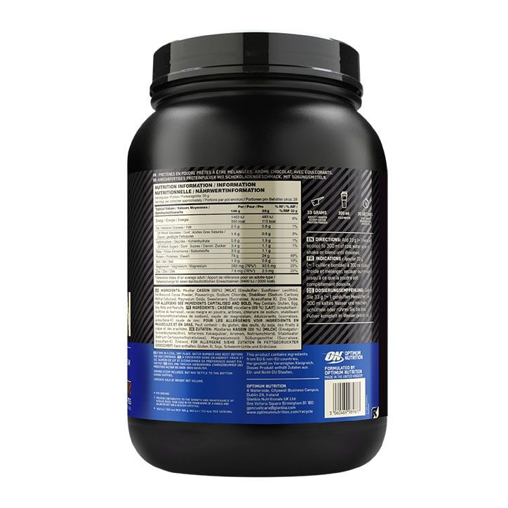 Optimum Nutrition Gold Standard 100% Casein Powder Vanilla 924g GOODS Holland&Barrett