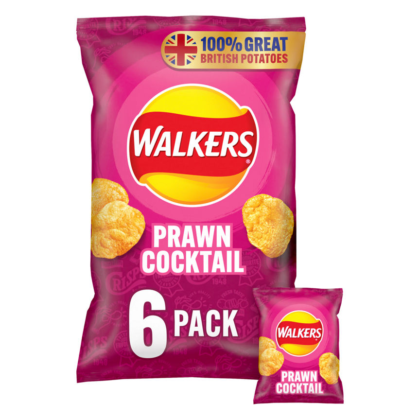 Walkers Prawn Cocktail Multipack Crisps