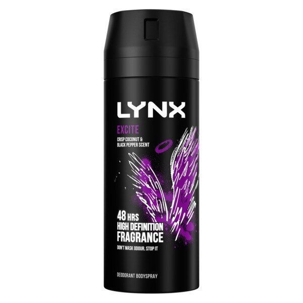 Lynx Deodorant Aerosol Bodyspray Excite 150ml GOODS Superdrug   