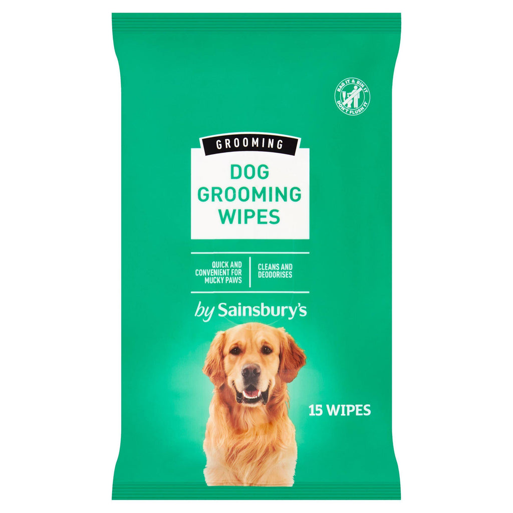 Sainsbury's Dog Grooming Wipes x15