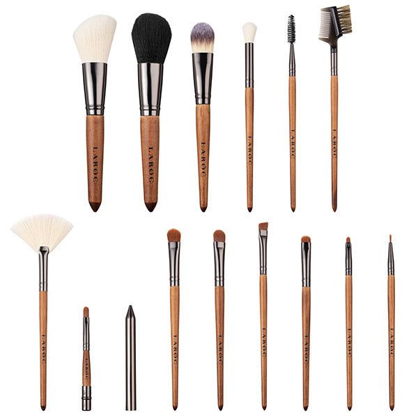 LaRoc 15 Piece Wood Handled Brush Set