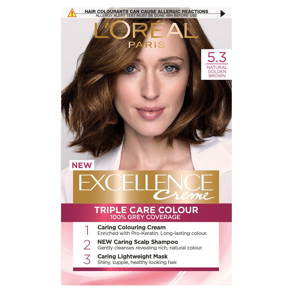 L'Oreal Paris Excellence Permanent Hair Dye Natural Golden Brown 5.3