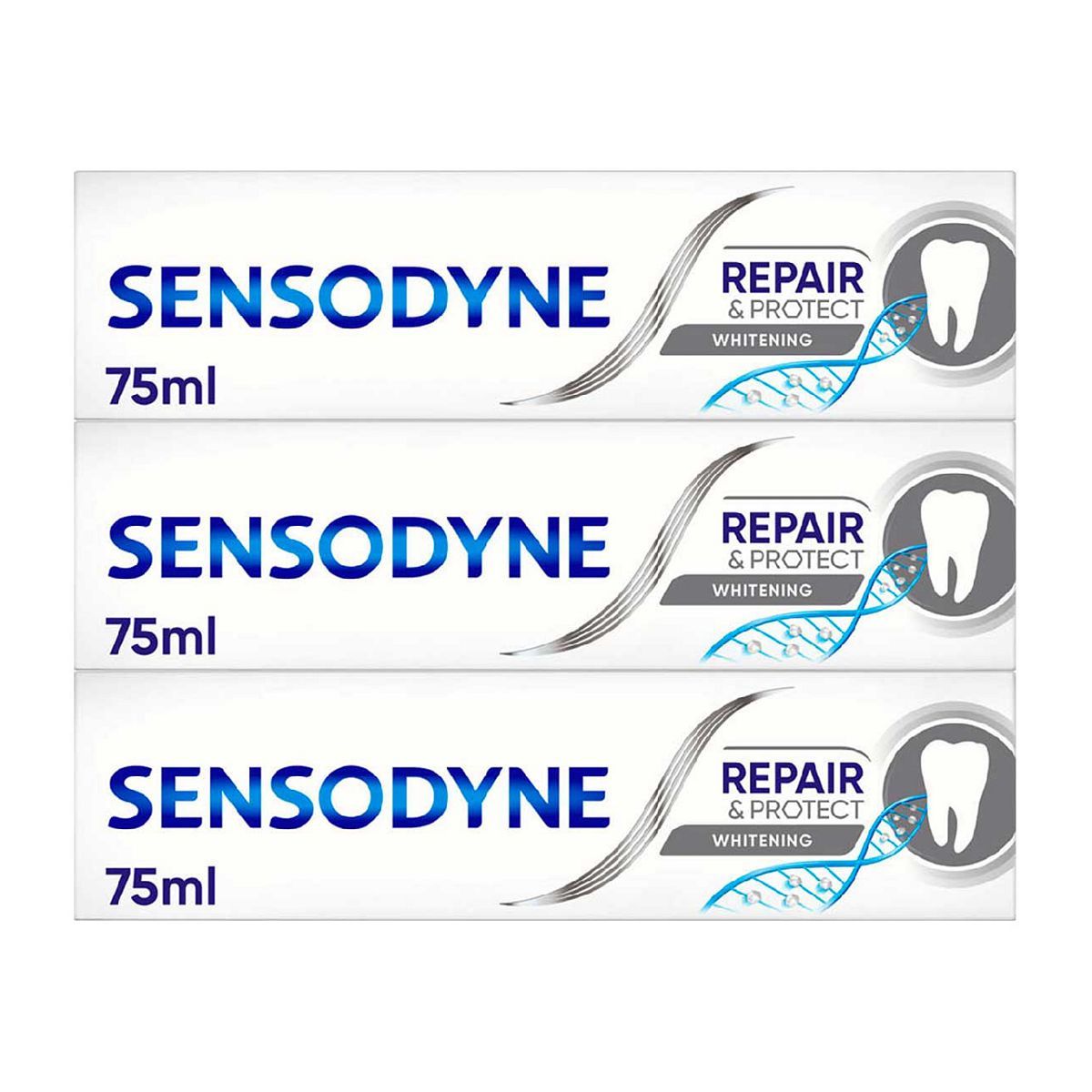 Sensodyne Sensitive Repair & Protect Whitening Toothpaste Bundle Accessories & Cleaning Boots   