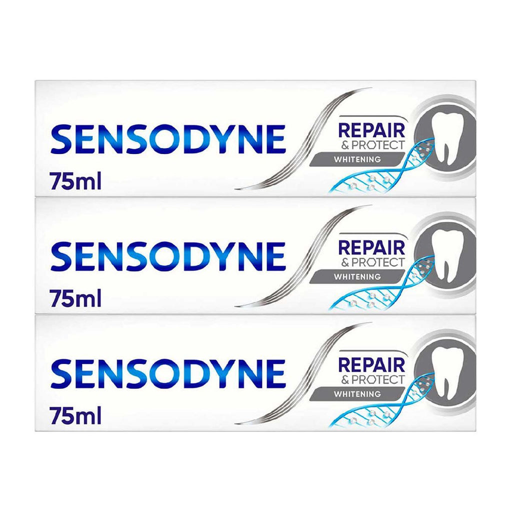 Sensodyne Sensitive Repair & Protect Whitening Toothpaste Bundle