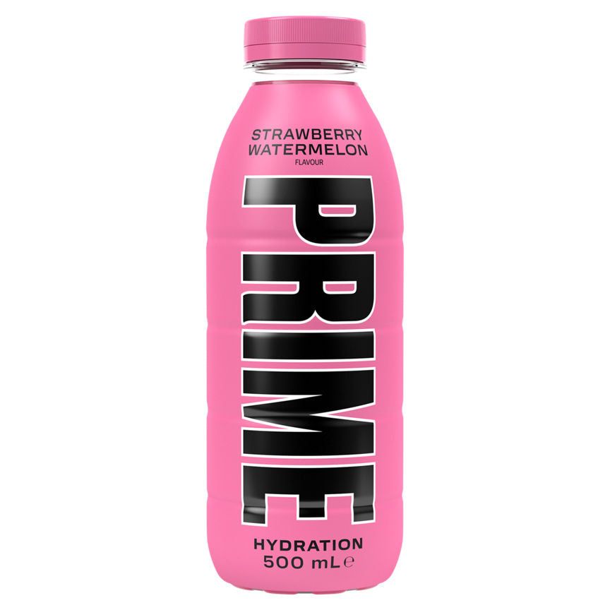 Prime Hydration Strawberry Watermelon Flavour Drink 500ml GOODS ASDA   