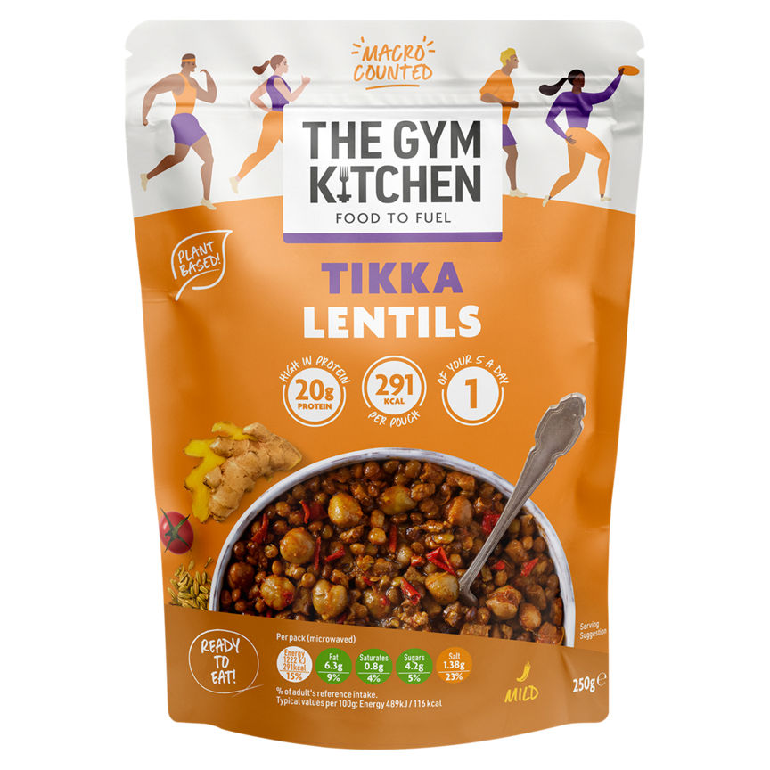 The Gym Kitchen Tikka Lentils GOODS ASDA   