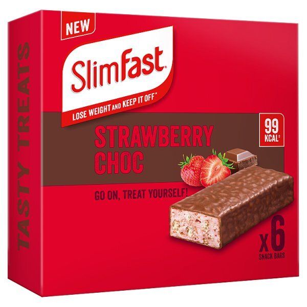 Slimfast Core Snack Bar Strawberry Choc 150Ge (6X25g) GOODS Superdrug   