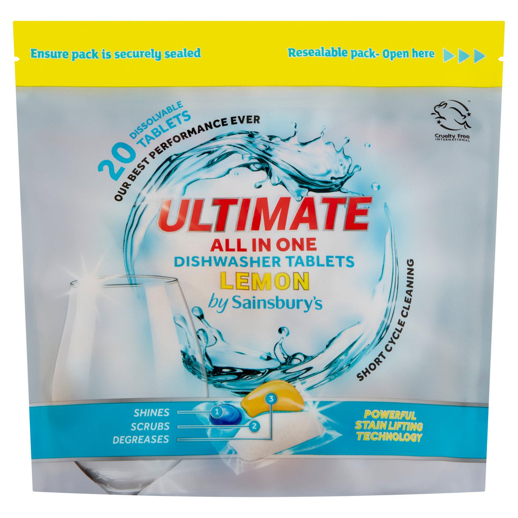 Sainsbury's Advanced Dishwasher Ultimate Lemon 20 Washes 250g